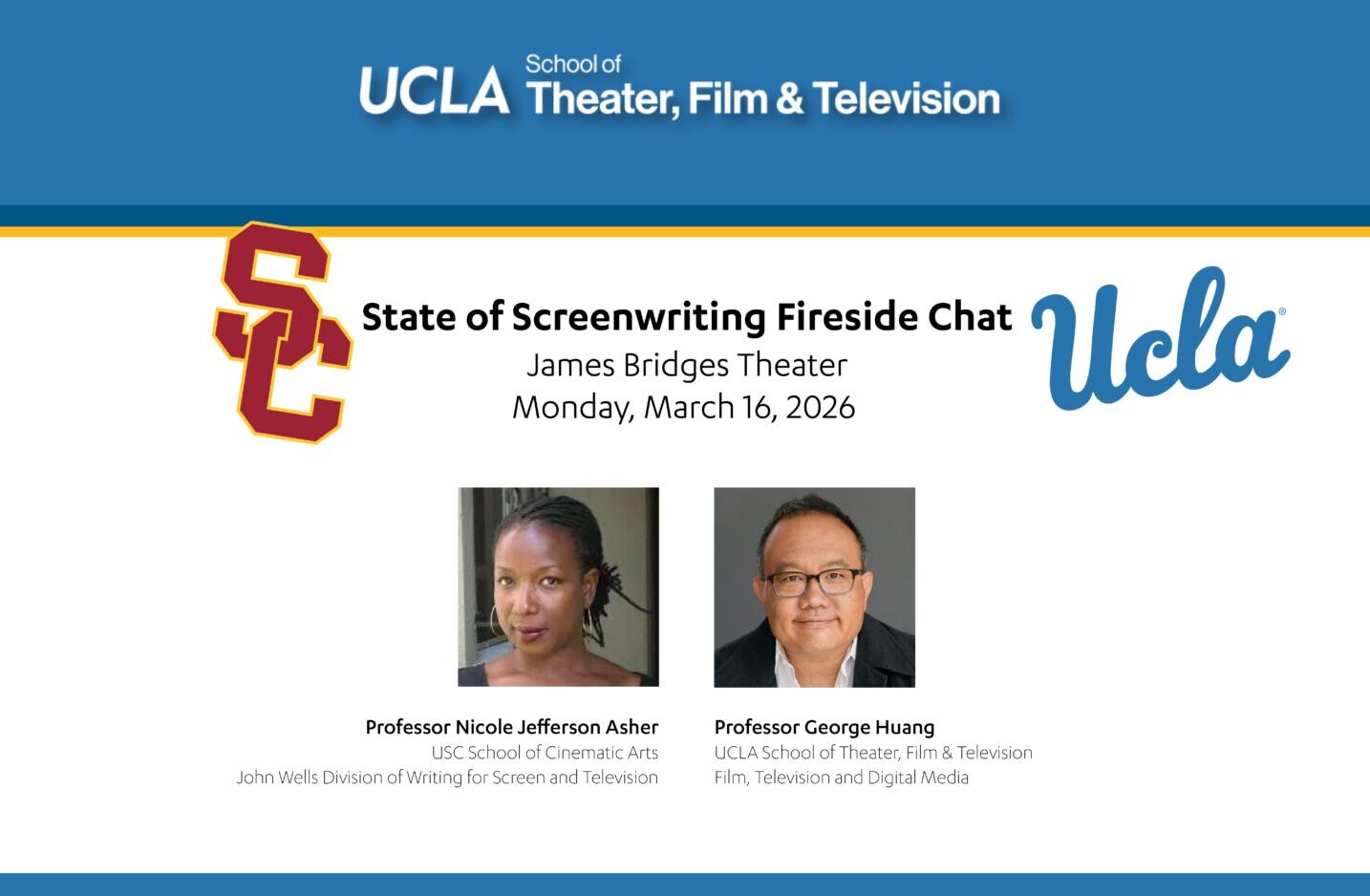 State of Screenwriting Fireside Chat | UCLA School of Theater, Film ...